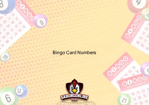 Bingo Card Numbers