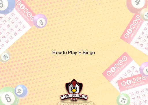 How to Play E Bingo