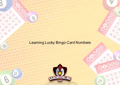 Lucky Bingo Card Numbers