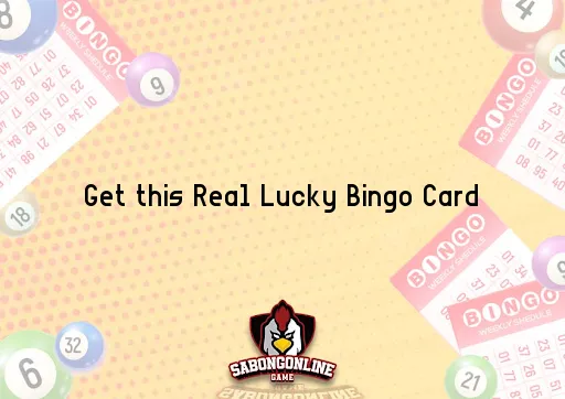 Real Lucky Bingo Card