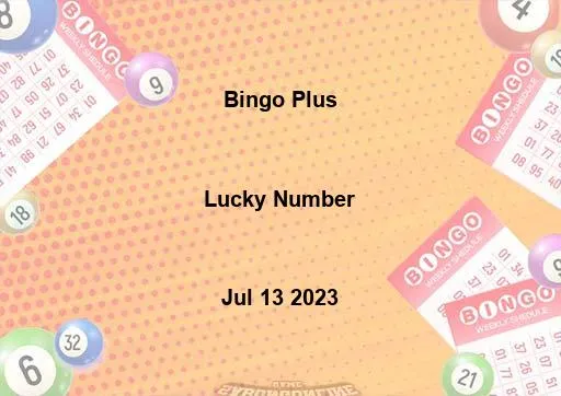 Bingo Plus Lucky Number Jul 13 2023