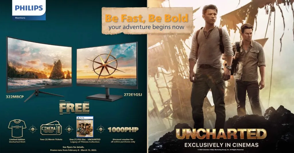 Philips Monitors celebrates partnership with Sony Pictures’ Uncharted