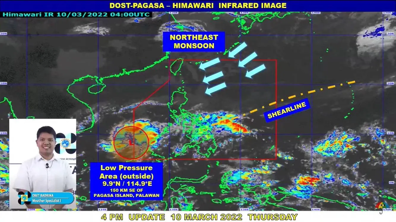 LPA exits PAR, brings isolated rains in Palawan; shearline affects VisMin – PAGASA