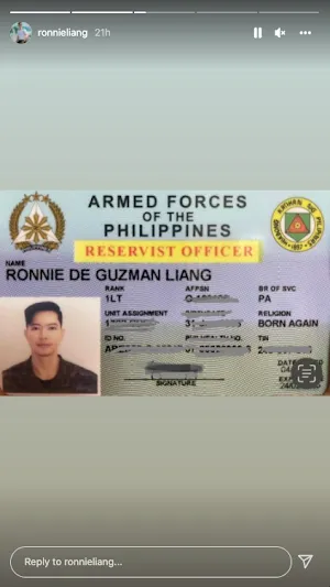 Ronnie Liang promoted to 1st lieutenant