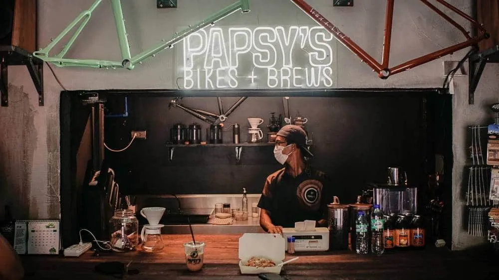 This isn’t your usual hole-in-the-wall bike and brew spot