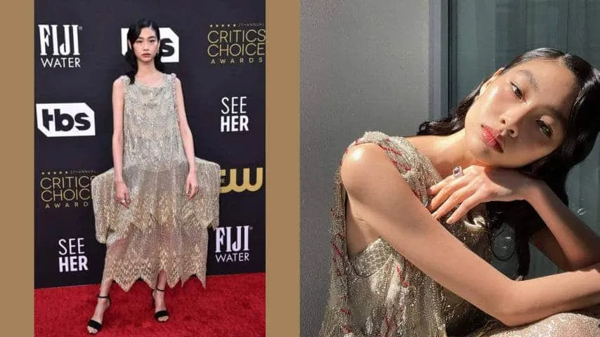 HoYeon Jung channels Old Hollywood glamor at Critics’ Choice Awards