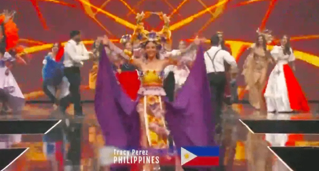 LOOK: Miss Philippines Tracy Maureen Perez dances during opening number at 70th Miss World finals in Puerto Rico