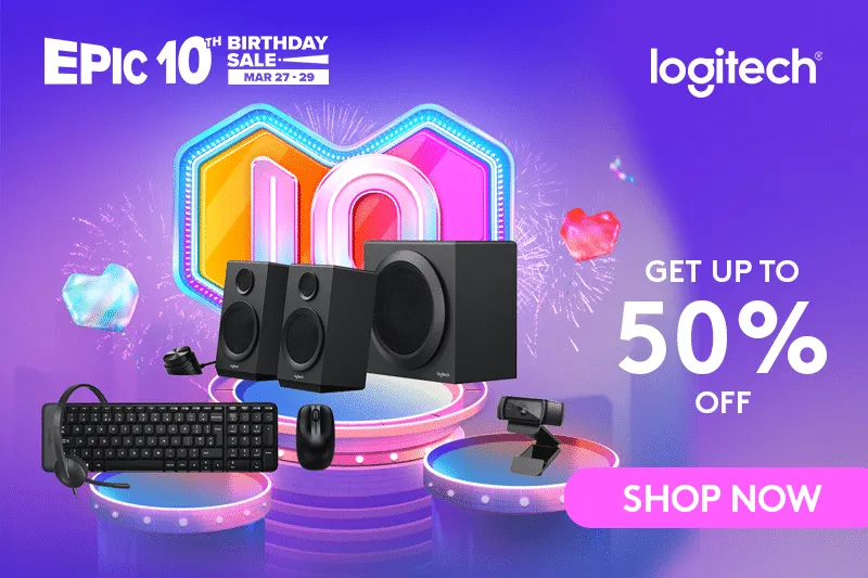 Logitech opens doors to huge discounts at Lazada’s Epic 10th Birthday Sale