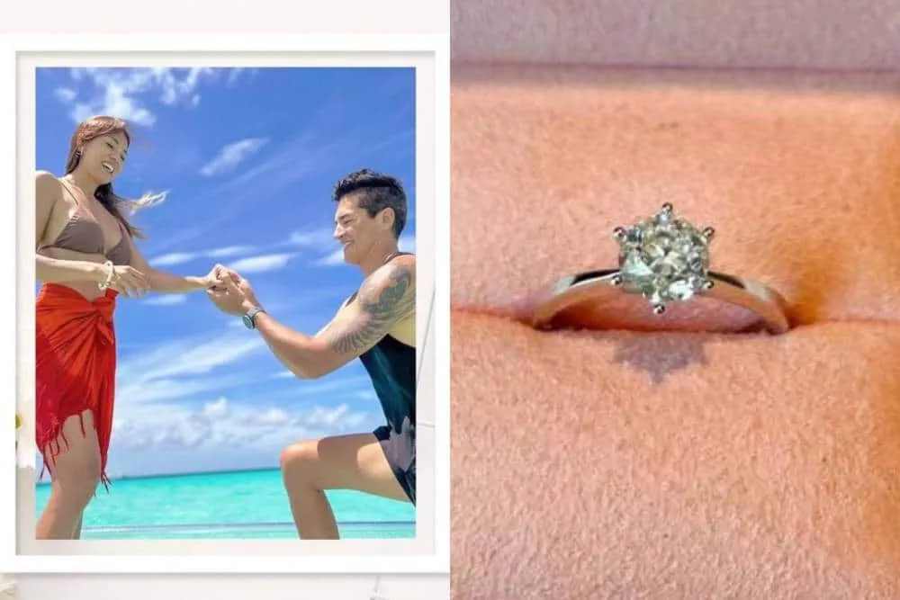 How much is Aubrey Miles' engagement ring worth?