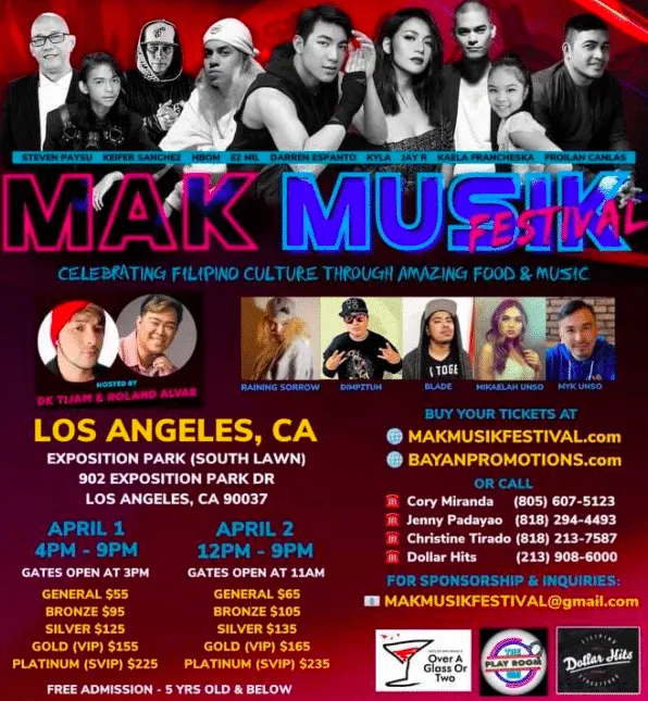OPM talents to perform at Mak Music Festival on April 1-2