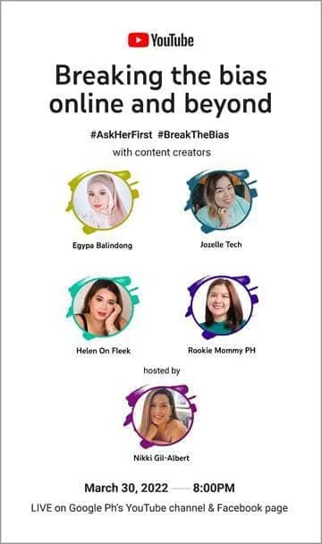 Inspiring Filipina content creators share how they break the bias online and beyond