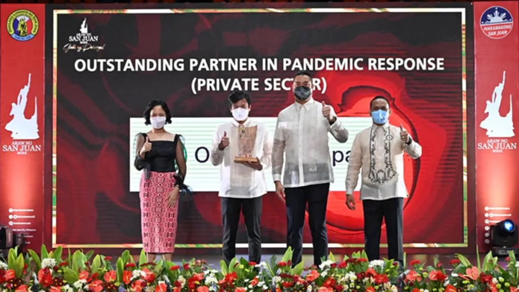 City of San Juan recognizes Ortigas Land as outstanding partner in pandemic response