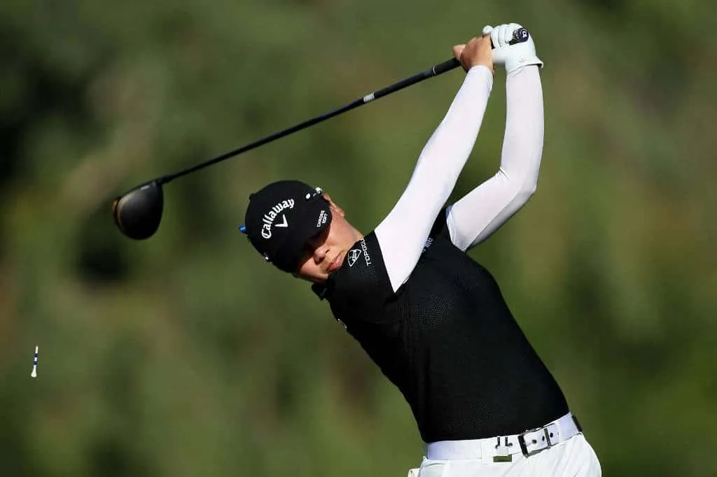 Yuka Saso staggers with opening 75 in Chevron Championship