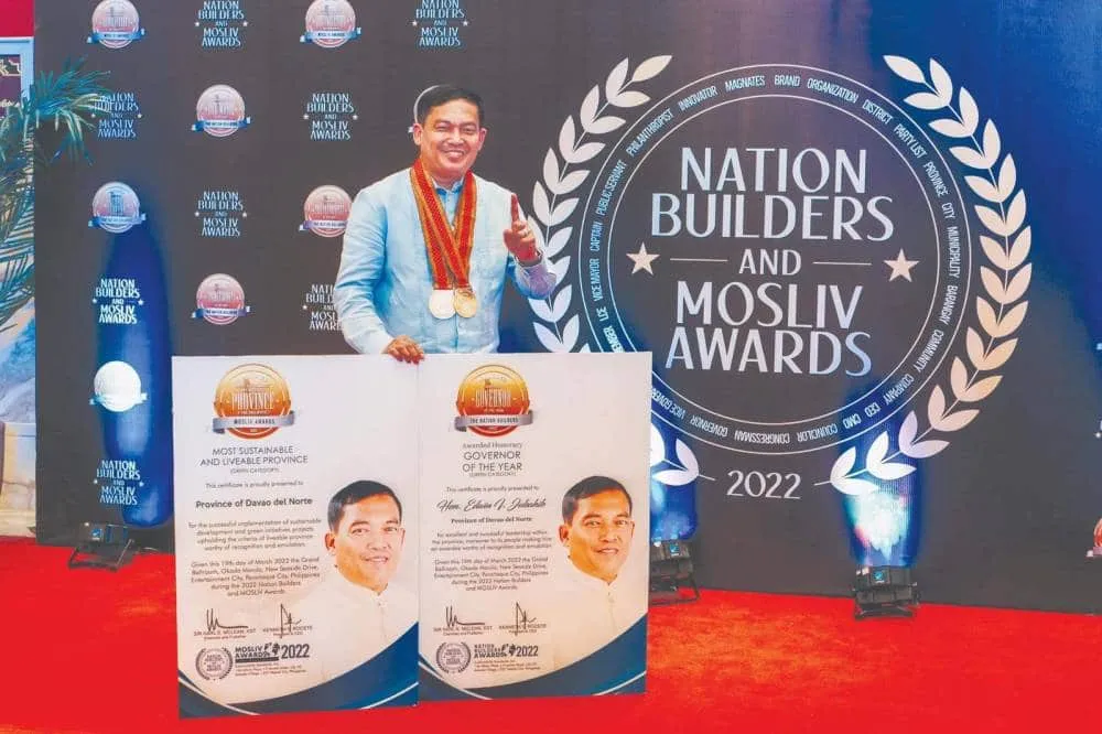 Jubahib named Governor of the Year, Davao del Norte Most Sustainable and Liveable Province in PH