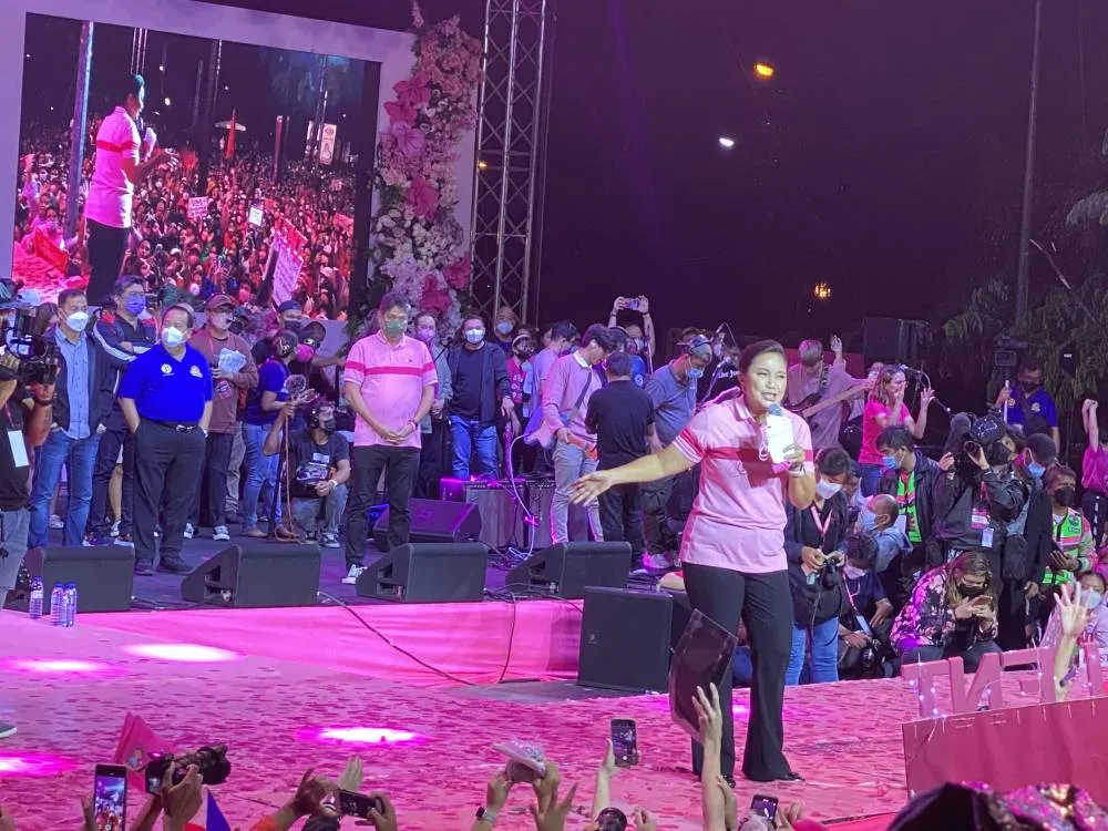 For the nth time, rains stop as Robredo takes stage in Antipolo