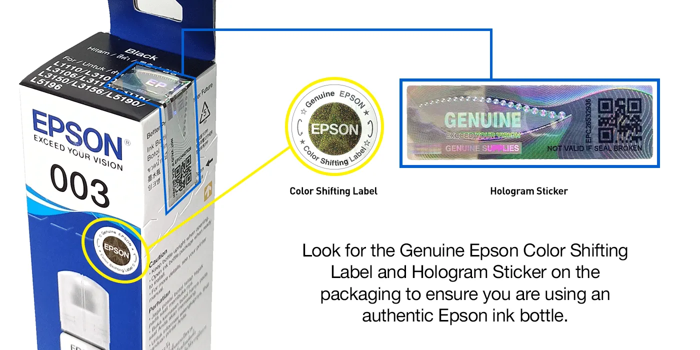 Epson enlightens us on the risks of counterfeits