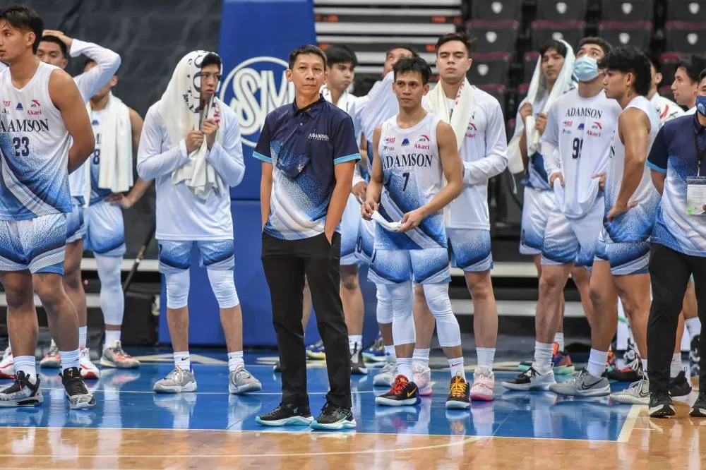 Adamson coach Nash Racela mum on referee calls vs FEU