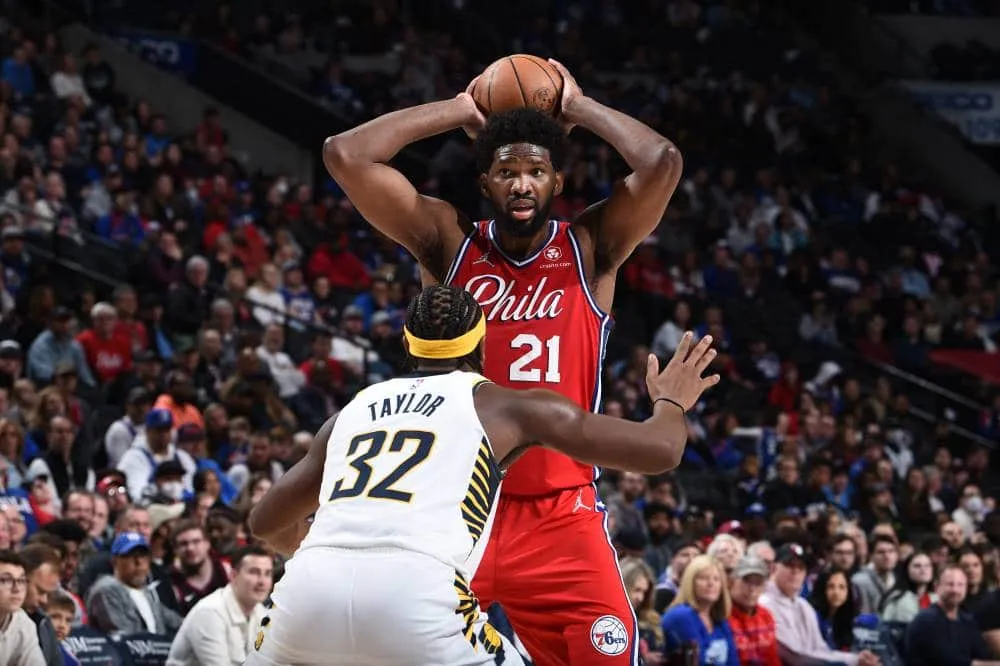 Embiid scores 41 points as Sixers rout Pacers