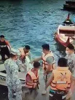 PH Coast Guard rescues two passengers of capsized banca in Basilan waters