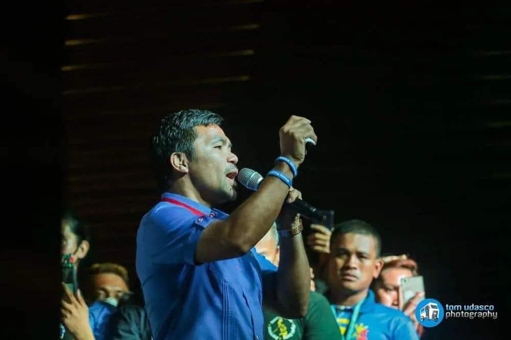 Pacquiao visits Cagayan de Oro, vows to help the poor if elected