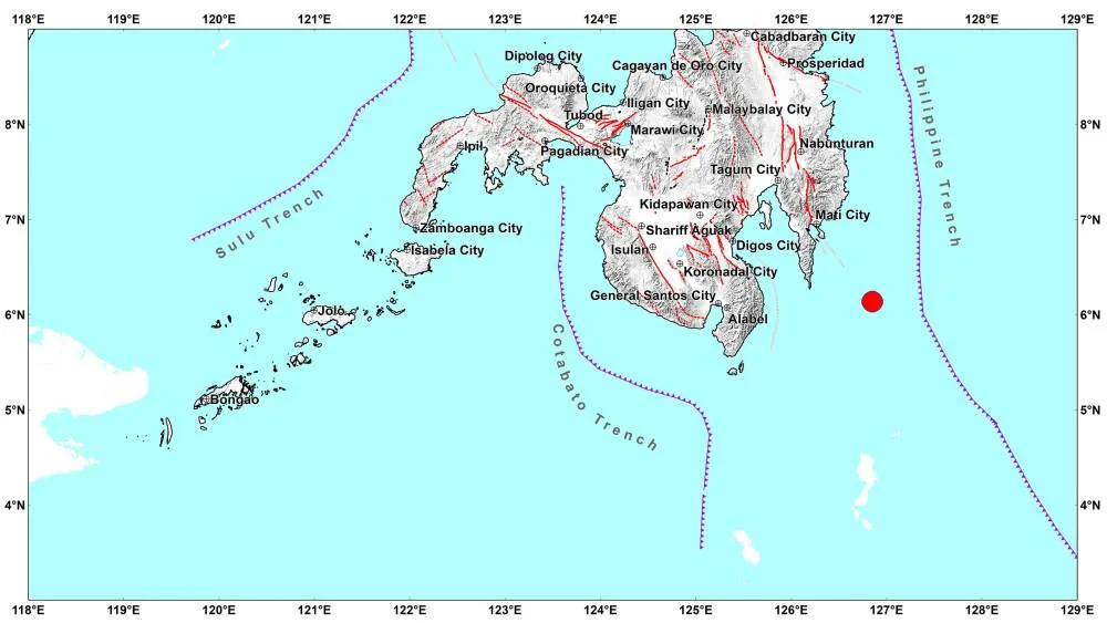 6.2-magnitude quake hits waters off Davao Oriental – Phivolcs