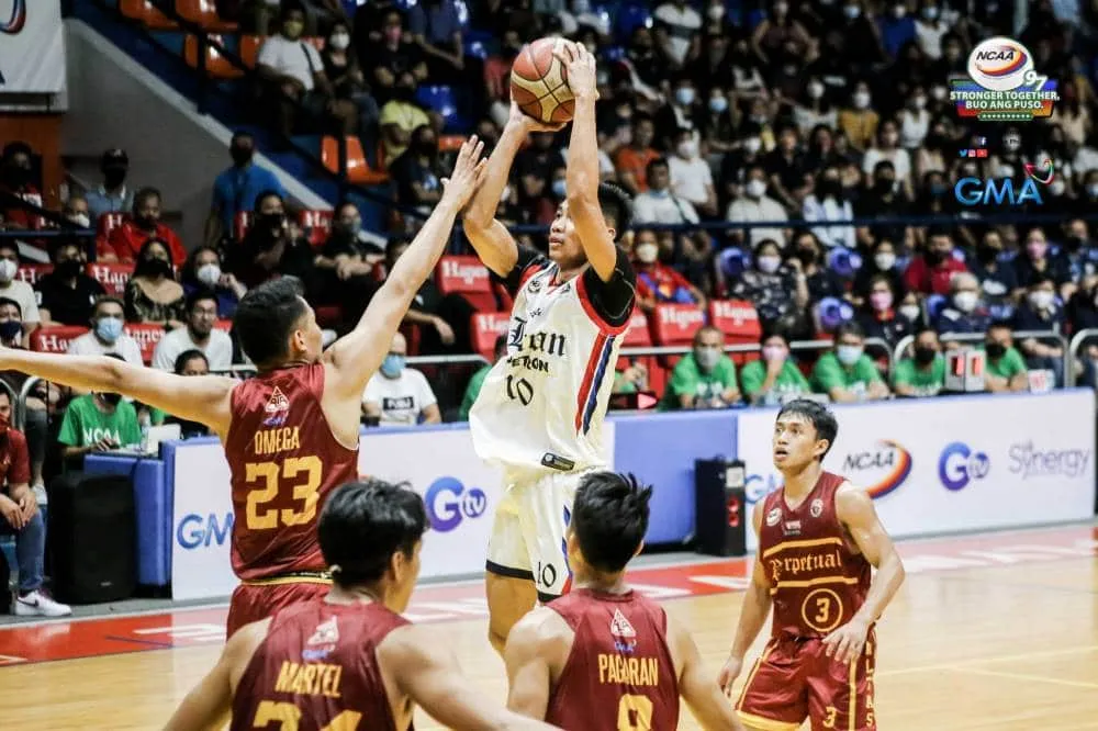 Letran shows poise, nips Perpetual to book first Finals seat