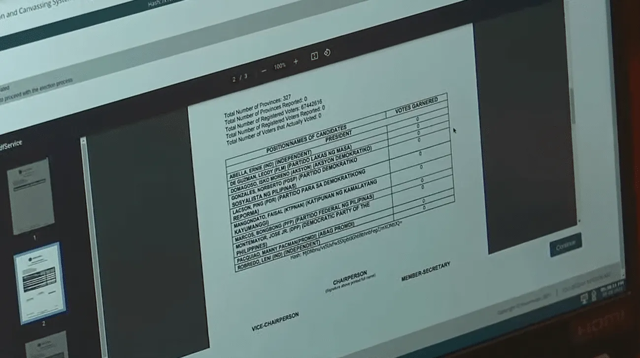 Canvassing machine initialization complete; Sotto says proclamation possible by May 27