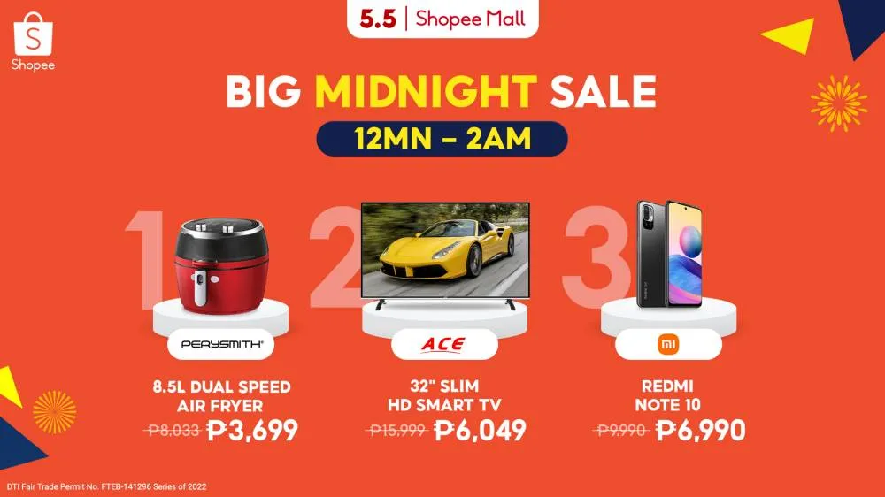 All-day excitement on May 5 with Shopee's 5.5 Brand Festival