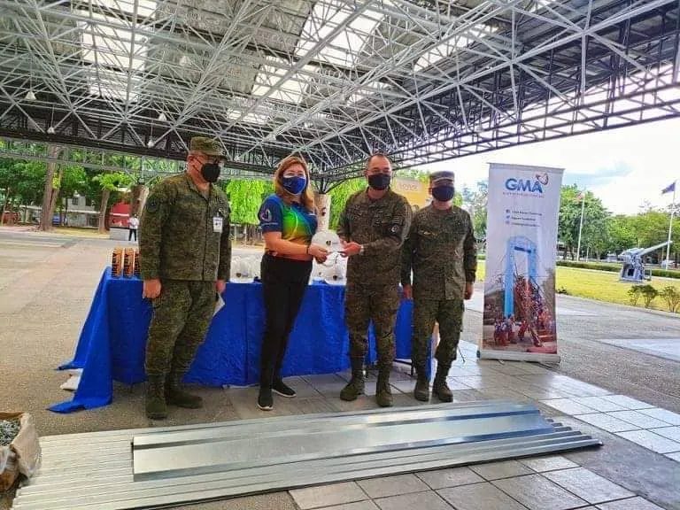 GMA Network through GMA Kapuso Foundation donates construction materials to the AFP