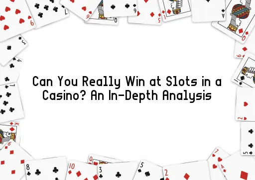 Can You Really Win at Slots in a Casino? An In-Depth Analysis