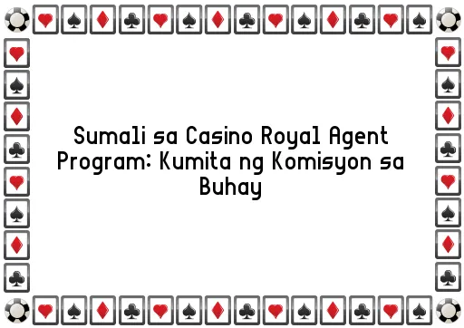 Sumali sa Casino Royal Agent Program: Kumita ng Komisyon sa Buhay
